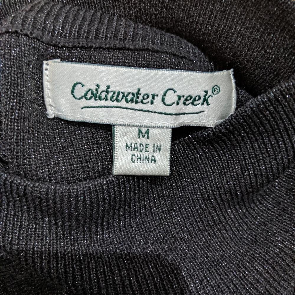 {Coldwater Creek} Sparkly Silk Top - Picture 4 of 4